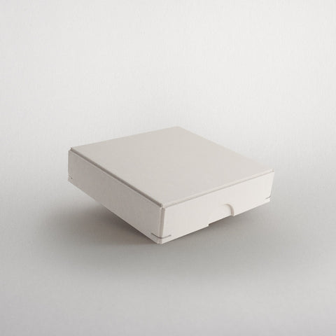 Schachtel | 10,3 x 10,3 x 2,5 cm Naturweiß | Box mit Deckel,Fotobox,Geschenkverpackung,Naturpapier,Naturweiß,Produktverpackung,quadratisch,Schachtel,Schachtel mit Stülpdeckel,Schmuckschachtel