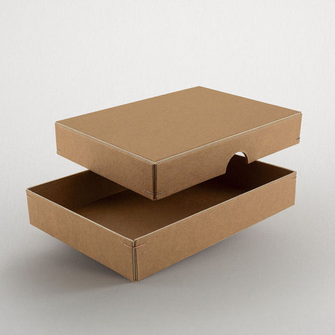 Schachtel A6 | 15,1 x 10,8 x 1,8 cm Kraftkarton | Box mit Deckel,DIN A6,Fotobox,Geschenkverpackung,Kraftkarton,Kraftpapier,Postkartenbox,Schachtel,Schachtel mit Stülpdeckel