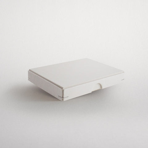 Schachtel | 10,8 x 7,8 x 1,5 cm Naturweiß | Box mit Deckel,Fotobox,Geschenkverpackung,Naturpapier,Schachtel,Schachtel mit Stülpdeckel