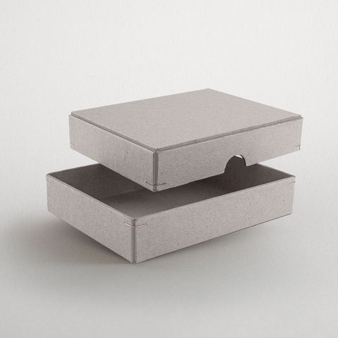 Schachtel | 12,5 x 9,5 x 2,5 cm Graukarton | Box mit Deckel,Fotobox,Geschenkverpackung,Graukarton,Produktverpackung,Schachtel,Schachtel mit Stülpdeckel,Schmuckschachtel