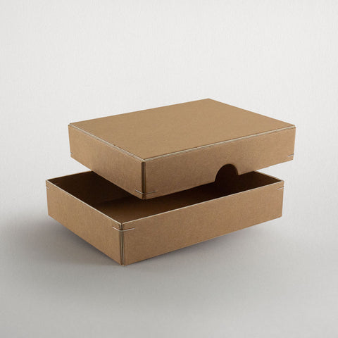 Schachtel | 12,5 x 9,5 x 2,5 cm Kraftkarton | Box mit Deckel,Fotobox,Geschenkverpackung,Kraftkarton,Kraftpapier,Produktverpackung,Schachtel,Schachtel mit Stülpdeckel,Schmuckschachtel