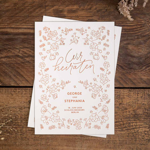 Karten mit Heißfolie