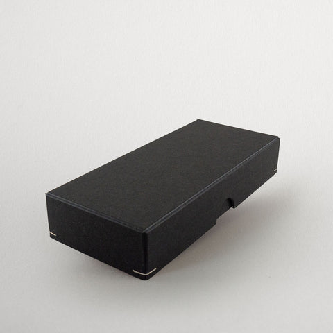 Schachtel | 17 x 7 x 3 cm Schwarz | Box mit Deckel,Geschenkverpackung,Kraftkarton Schwarz,längliche Schachtel,Produktverpackung,Schachtel,Schachtel mit Stülpdeckel,Schmuckschachtel,Schwarz