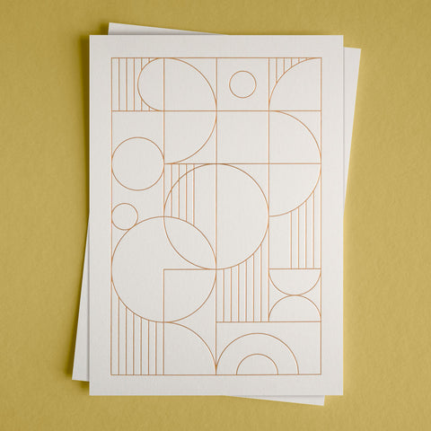 DIN A5 | 14,8 x 21,0 cm | Heißfolie Warmgold