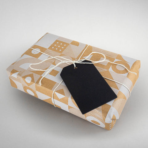 25 Geschenkanhänger | 5,5 x 8,5 cm | Hängeetiketten Schwarz |