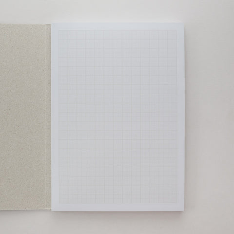 Notizblock mit Umschlag | technisches Zeichenpapier | Millimeterpapier DIN A5 | Hochwertige Verpackung mit Eckenheftung und geprägtem Logo
