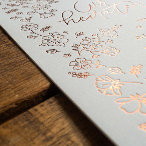 Karten mit Heißfolie