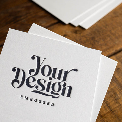 Karte mit Letterpress online drucken