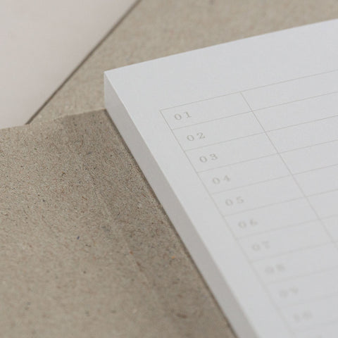 Monatsplaner Notizblock | mit Umschlag | 12 x 21 cm | 50 Blatt | Kalender,Monatsplaner,Notizblock,Wochenplaner