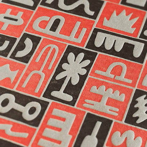Skizzenbuch | Letterpress Sketchbook - Marc David Spengler Edition | Hochwertiges Skizzenbuch mit geprägtem Titel - Handarbeit