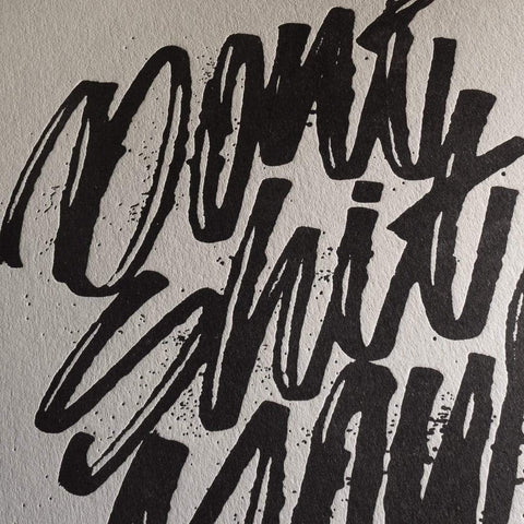 Kunstdruck "Don't Sh*t Your Pants" - Schwarz |