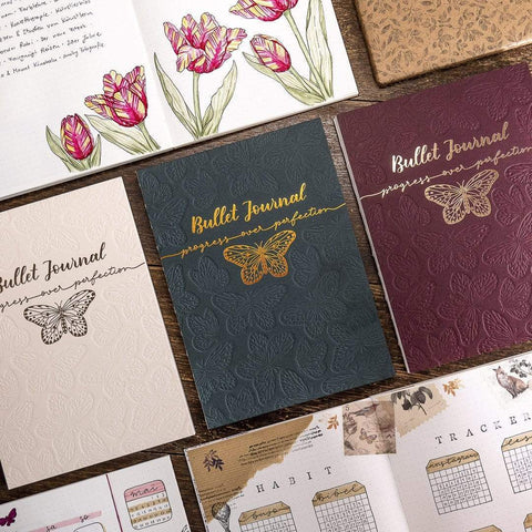 Bullet Journal - Ladies Lounge Edition | Einzigartiges Bullet Journal mit geprägtem Titel - Handarbeit