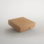 Schachtel | 10,3 x 10,3 x 2,5 cm Kraftkarton | mit Logo | Hochwertige Verpackung mit Eckenheftung und geprägtem Logo