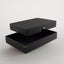 Schachtel A6 | 15,1 x 10,8 x 1,8 cm Schwarz | Box mit Deckel,DIN A6,Fotobox,Geschenkverpackung,Kraftkarton Schwarz,Postkartenbox,Schachtel,Schachtel mit Stülpdeckel,Schwarz