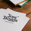 Letterpress Karten mit Farbschnitt