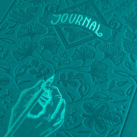 Letterpress Journal - Turquoise
