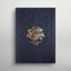 Skizzenbuch | Letterpress Sketchbook - Dark Blue | Hochwertiges Skizzenbuch mit geprägtem Titel - Handarbeit