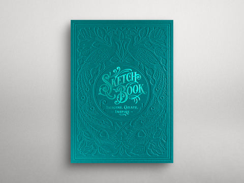 Letterpress Sketchbook - Turquoise