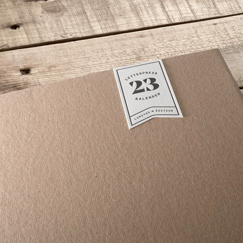 Letterpress Kalender 2023 - craft - limitiert