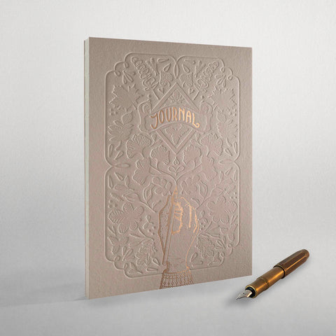 Bullet Journal | Tagebuch | Notizbuch Letterpress | Einzigartiges Bullet Journal mit geprägtem Titel - Handarbeit