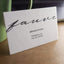 Elegante Visitenkarte von Letterwish, zeigt minimalistisches Design und hochwertige Papier